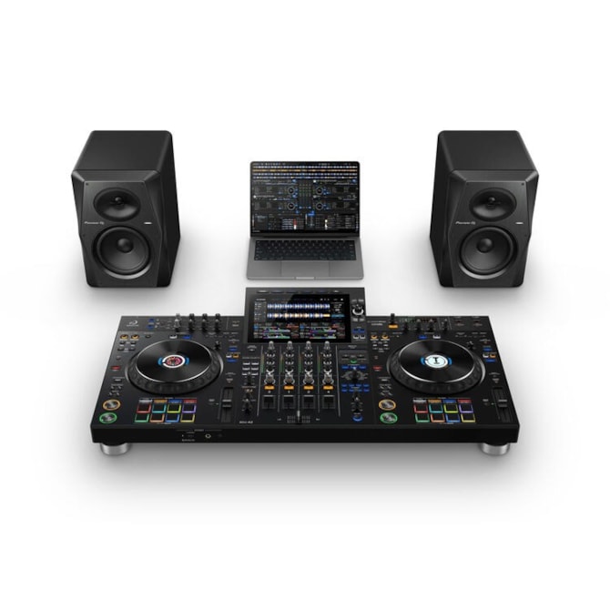 AlphaTheta XDJ-AZ Controlador Sistema DJ All-in-One Profissional 4 Canais Wi-Fi Bluetooth Otimizado - Preto-7d72d6b8-a177-4834-9163-7ee06de339b6