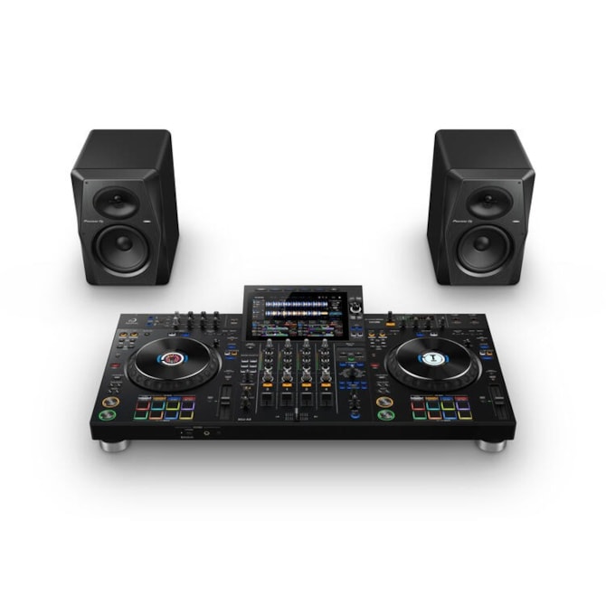AlphaTheta XDJ-AZ Controlador Sistema DJ All-in-One Profissional 4 Canais Wi-Fi Bluetooth Otimizado - Preto-529d15a3-799d-4665-85a9-31946a810245