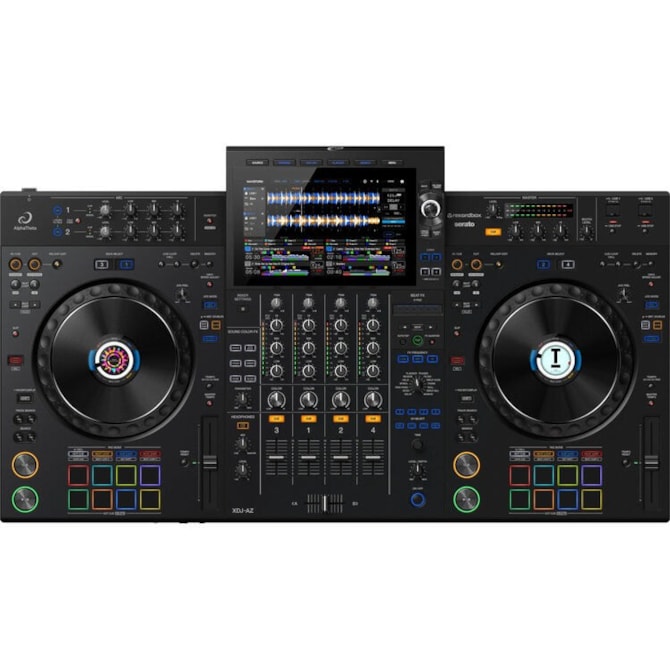 AlphaTheta XDJ-AZ Controlador Sistema DJ All-in-One Profissional 4 Canais Wi-Fi Bluetooth Otimizado - Preto-e40e8188-4a7d-453f-88cd-cdd4fd877f7a