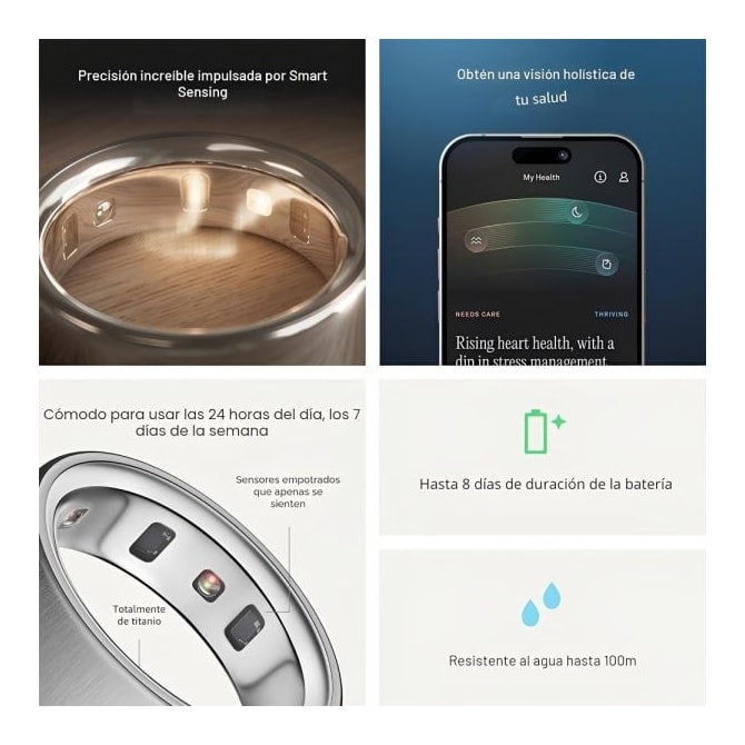 Anel Inteligente Smart Oura Ring 4 Bluetooth Tamanho 11 - Preto-0823432b-cb74-472f-8578-d85c12932479