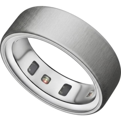 Anel Inteligente Smart Oura Ring 4 Bluetooth Tamanho 12 - Prata Escovado