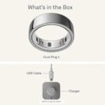 Anel Inteligente Smart Oura Ring 4 Bluetooth Tamanho 12 - Prata Escovado-15d07dca-9003-4bb0-a6f4-1154fa2b8ca2