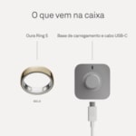 Anel Inteligente Smart Oura Ring 5 Bluetooth Tamanho 6 - Dourado-b75961e1-ea6d-4ffb-ab12-5c11cd5c2640
