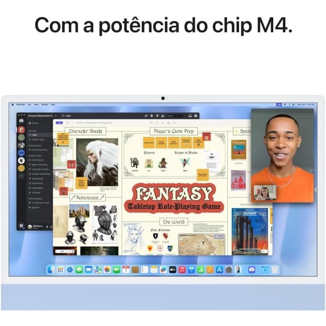 Apple iMac 2024 Apple M4 SSD 256GB / Memória 16GB / 24