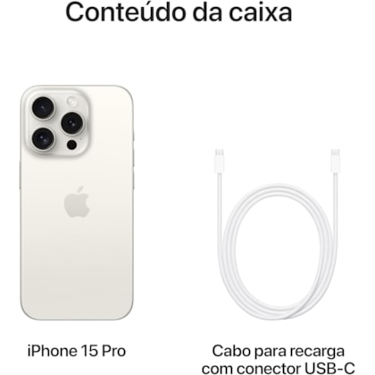 Apple iPhone 15 Pro 128GB 5G - Vitrine - tela Super Retina XDR Display 6.1