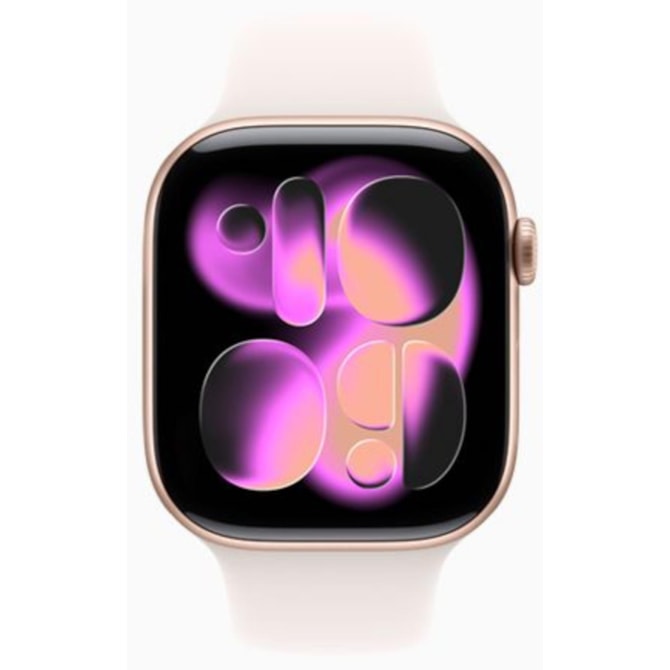 Apple Watch Series 11 42mm GPS - Ouro Rosa Alumínio - Pulseira Esportiva-09e68061-37e7-478a-9527-c05652501042