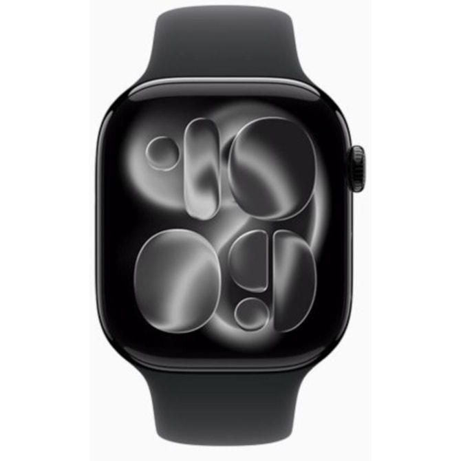 Apple Watch Series 11 42mm GPS - Preto Brilhante Alumínio - Pulseira Esportiva-30dafcac-e990-4795-9c41-cc5b4310e4e7