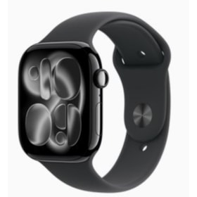 Apple Watch Series 11 42mm GPS - Preto Brilhante Alumínio - Pulseira Esportiva