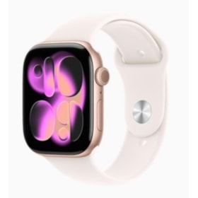Apple Watch Series 11 46mm GPS - Ouro Rosa Alumínio - Pulseira Esportiva