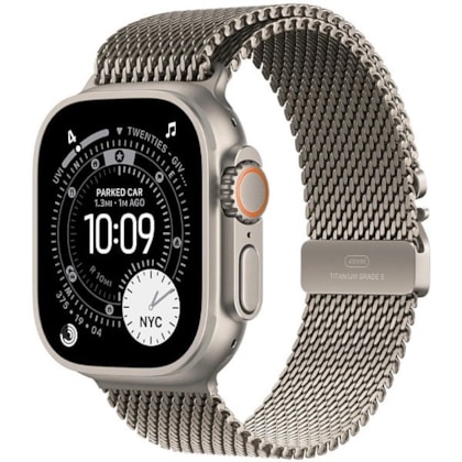 Apple Watch Ultra 3 49mm GPS + Celular - Natural Titanium Milanese Loop