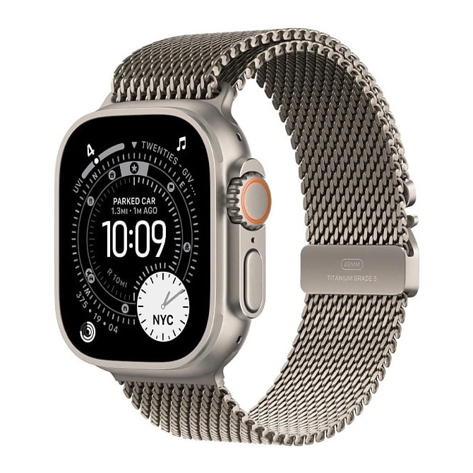 Apple Watch Ultra 3 49mm GPS + Celular - Natural Titanium Milanese Loop-0fa19da9-9a42-4262-b3d4-8479d161dd9d