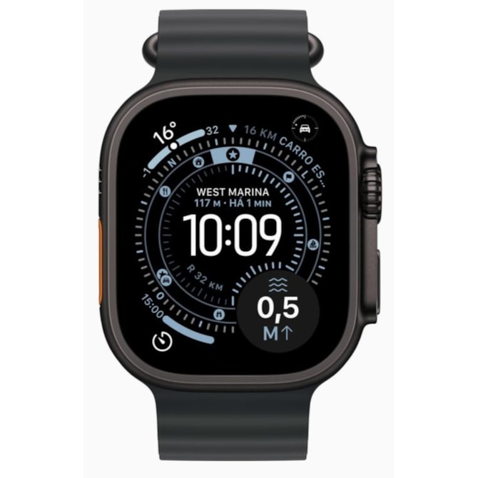 Apple Watch Ultra 3 GPS + Celular 49mm - Pulseira Oceano - Preto-e9bbea18-9126-4a8d-902c-effbc17f1cfb