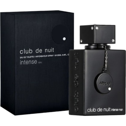 Armaf Perfume Masculino Eau de Toilette 105ml Amadeirado Especiado Club de Nuit Intense - Preto