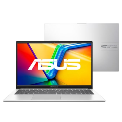 Asus Notebook VivoBook Go 15 Core i3-N305 8GB 256GB SSD E1504GA-WS35 - Prata
