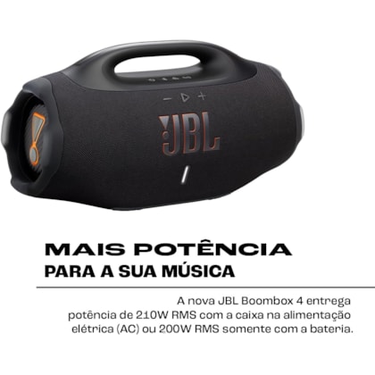 Caixa de Som JBL Boombox 4 Bluetooth 210 Watts - Branca