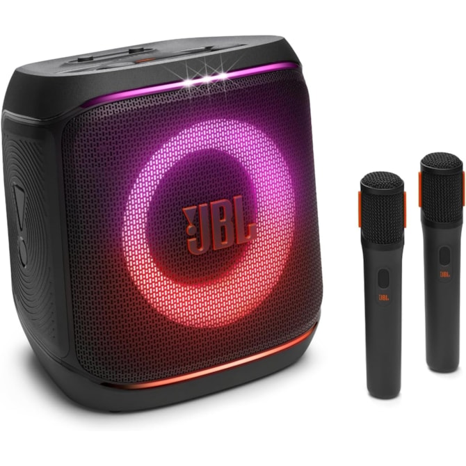 Caixa de Som JBL Partybox Encore 2 100W RMS com 2 Microfones Sem Fio - Preta-924ffa25-8c18-4293-b044-7a69a89fde7c