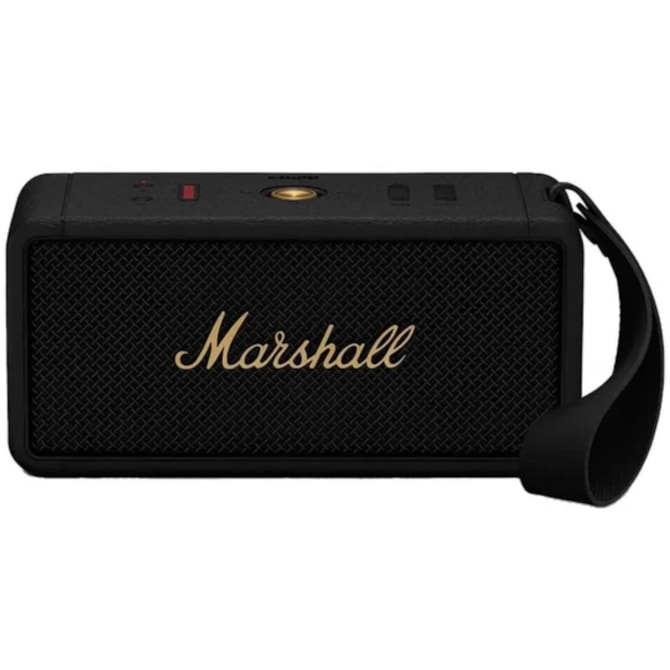 Caixa de Som Portátil Marshall Middleton Bluetooth - Preto-fb21a37d-36de-4624-ad1d-f726faca73e9
