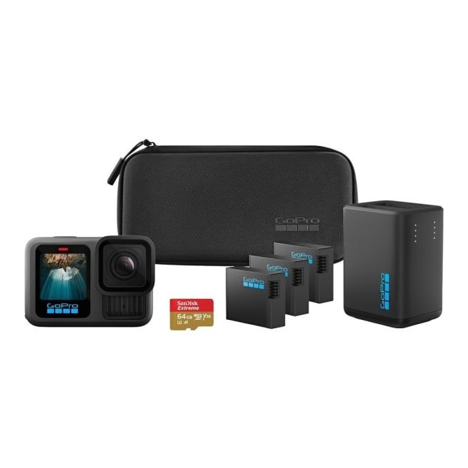 Câmera de ação GoPro Hero 13 Black Extended Power Bundle - Preto-231ef97c-2282-42c2-b86e-1bc08565196b