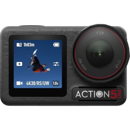 Câmera DJI Osmo Action 5 Pro Adventure Combo - Wi-Fi/Bluetooth - Preto