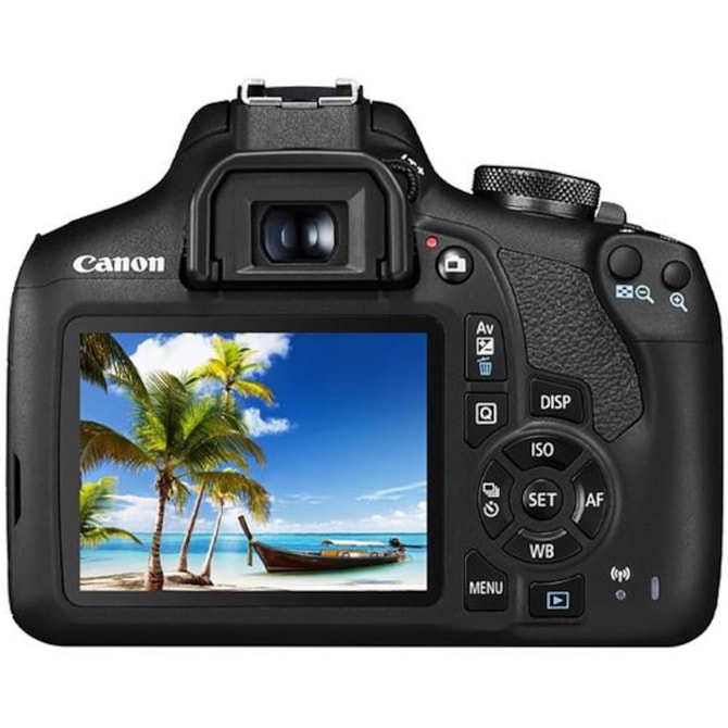 Canon EOS 2000D Câmera DSLR 24.1MP Full HD Wi-Fi Lente EF-S 18-55mm IS II - Preto ( Outlet )-5daa35f5-96ba-46f9-beaa-70392c183f74
