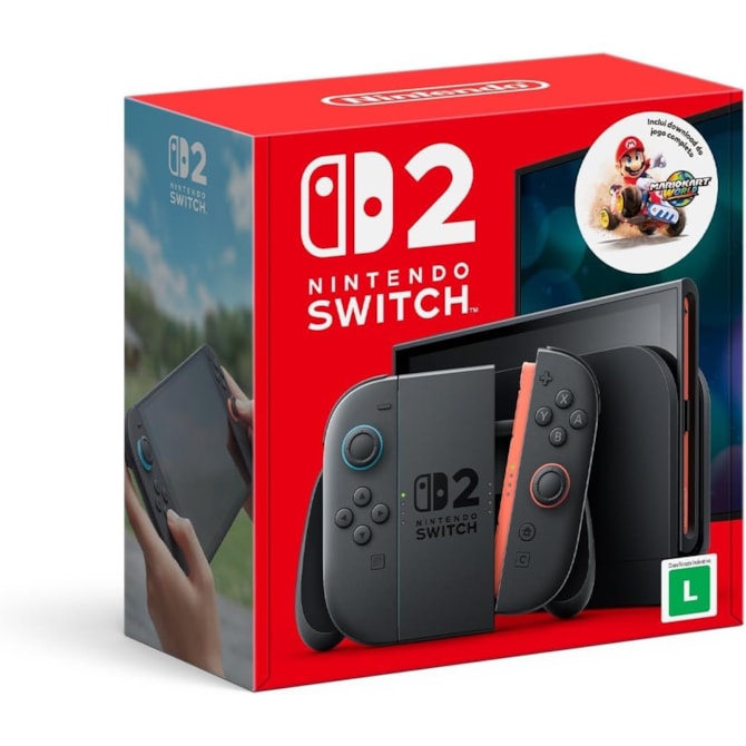 Console Nintendo Switch 2 256GB LCD + Mario Kart World HKG - Gray-4ddabf6d-85bd-48e4-84d3-ffba7f42204a