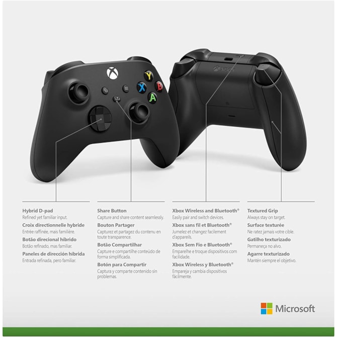 Controle Wireless sem fio Microsoft Xbox Series S/X Preto-4da79c82-4acd-43c7-8337-d1ccbcbc9abc