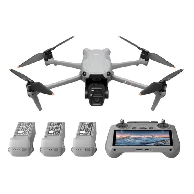 Drone DJI Air 3S Fly More Combo 4K + Controle DJI RC 2 - Branco-ecc2d752-f8f5-4a33-b598-3803bec534c7
