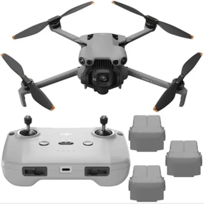 Drone Dji Mini 5 Pro FLY More Combo (Dji RC-N3) 4K com GPS - Cinza Claro