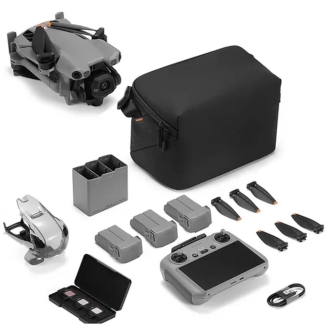 Drone Dji Mini 5 Pro FLY More Combo (Dji RC2) 4K com GPS - Cinza Claro-cc5b1938-8cfb-4ddc-9969-0dcdd882bf7c