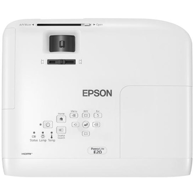 Epson Projetor PowerLite E20 3400 Lúmens XGA HDMI 3LCD V11H981020 - Branco ( Outlet )-5d9e6a61-0d4e-4f65-acaf-b8683be56ba7