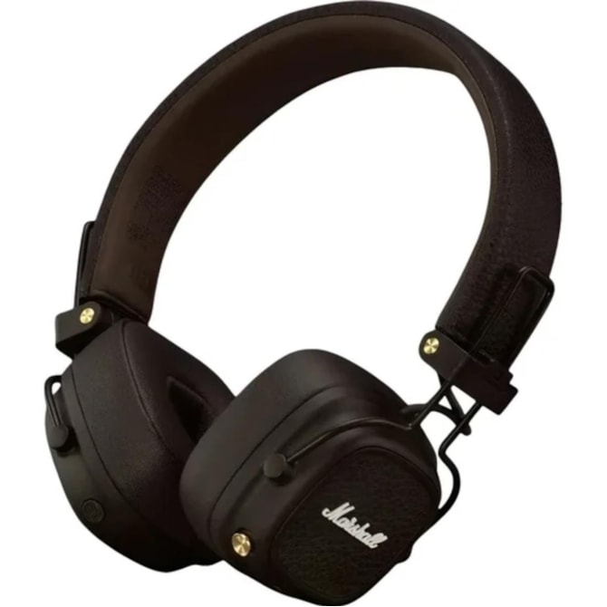 Fone de Ouvido Bluetooth Marshall Major V On-Ear - Marrom-c90c6a7d-ca51-4a55-a314-3cf462abd718