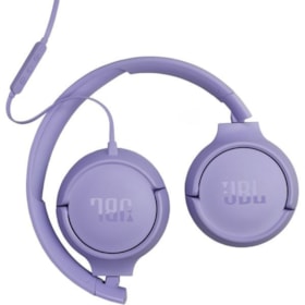 Fone de Ouvido JBL Tune 520C USB-C com Fio Microfone Embutido - Roxo