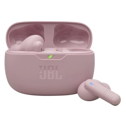 Fone de ouvido JBL Wave Beam 2 Bluetooth ANC  - Rosa