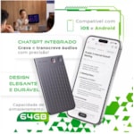 Gravador de voz Plaud note NB-100 64GB com ChatGPT - Preto-2d667720-d46a-4cef-8678-12bc5b80b4c8