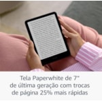 Leitor de E-Books Amazon Kindle Paperwhite 11ª Geração 16GB 6.8