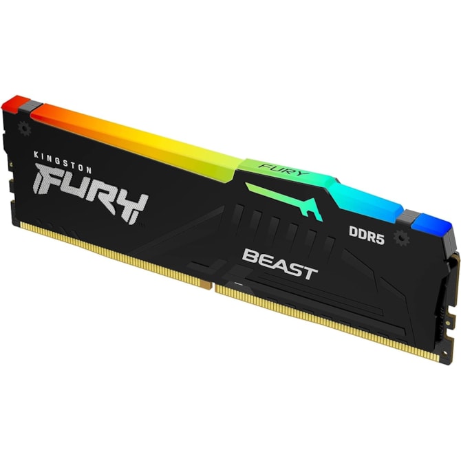 Memória RAM Kingston Fury Beast RGB 16GB DDR5 5600MHz CL40 KF556C40BBA-16-6c3b85bf-88fa-4e27-ae3d-23cb13c710f4