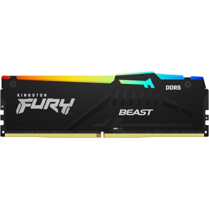 Memória RAM Kingston Fury Beast RGB 16GB DDR5 5600MHz CL40 KF556C40BBA-16