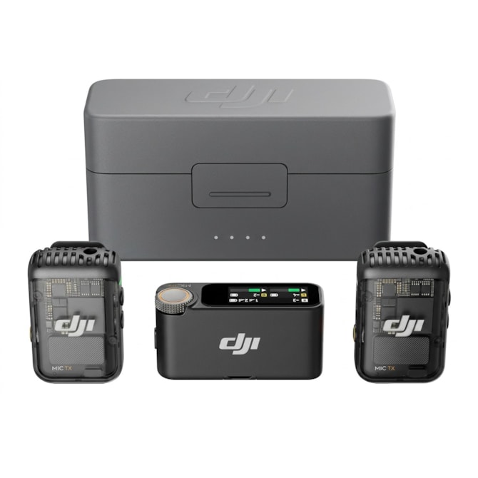 Microfone DJI Mic 2 (2 TX + 1 RX + Charging Case)-c2a49a36-08a7-44a6-90b4-d602ff8a02d6