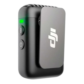 Microfone DJI Mic 2 Transmitter  Sem Fio 8GB 32-bit Float Bluetooth - Preto
