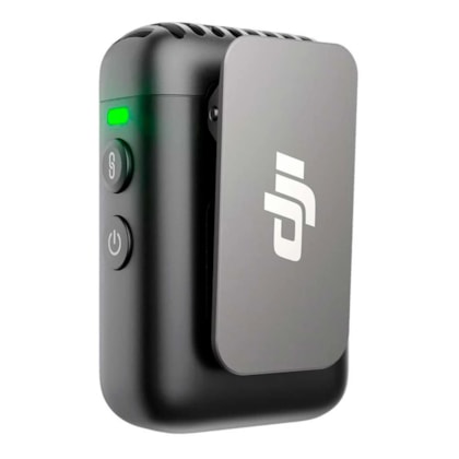 Microfone DJI Mic 2 Transmitter  Sem Fio 8GB 32-bit Float Bluetooth - Preto