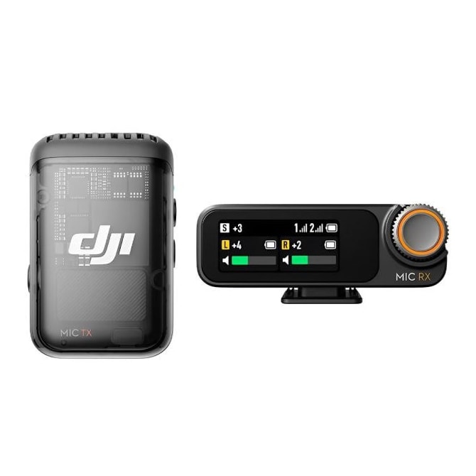 Microfone Sem Fio Dji Mic 2 (1 TX+1RX) - USB-C/Lightning - Bluetooth - Preto-8e911733-0c23-4b25-85c7-c97e3145c196