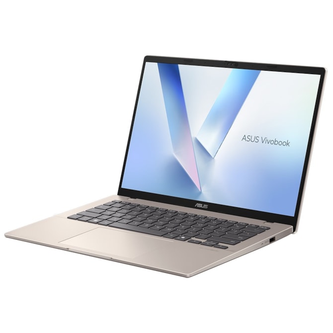Notebook ASUS Vivobook 14 M1407KA-PS74 AMD Ryzen AI 7 350 Tela WUXGA 14.0'' 512GB SSD 16RAM - Platinum Dourado-1045aa3c-100b-43ae-af13-d5f597da32ec