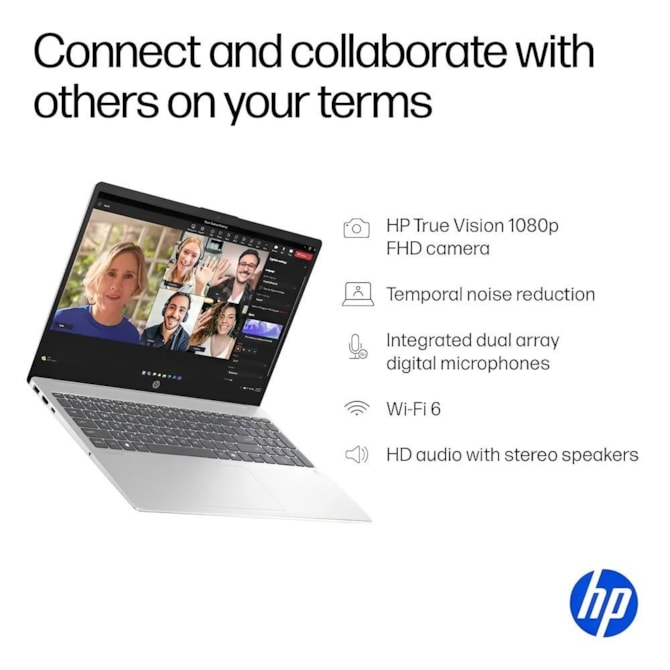 Notebook HP Omnibook 3 15 AMD Ryzen AI 5 330 16GB 512GB SSD 15.6 FHD Touch 15-FN0105DX - Prata Glacial-3adcc03b-fafe-49d8-a7c8-2f990c271db4