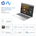 Notebook HP Omnibook 3 15 AMD Ryzen AI 5 330 16GB 512GB SSD 15.6 FHD Touch 15-FN0105DX - Prata Glacial-292a1fb7-6323-47f4-a2b1-4ebdb8f4797f