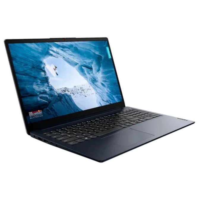 Notebook Lenovo IdeaPad 1 15AMN7 AMD Ryzen 5 7520U Tela Touch FHD 256GB SSD 8RAM 15.6