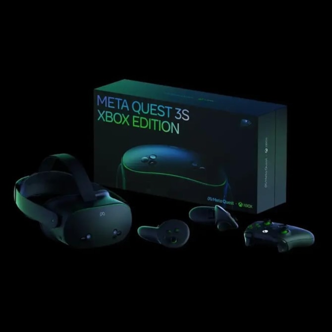 Óculos de Realidade Virtual Meta Quest 3S Xbox Edition 128GB com Wi-Fi - Preto/Verde-30ecf21d-e686-462a-843c-b1bcd489edac