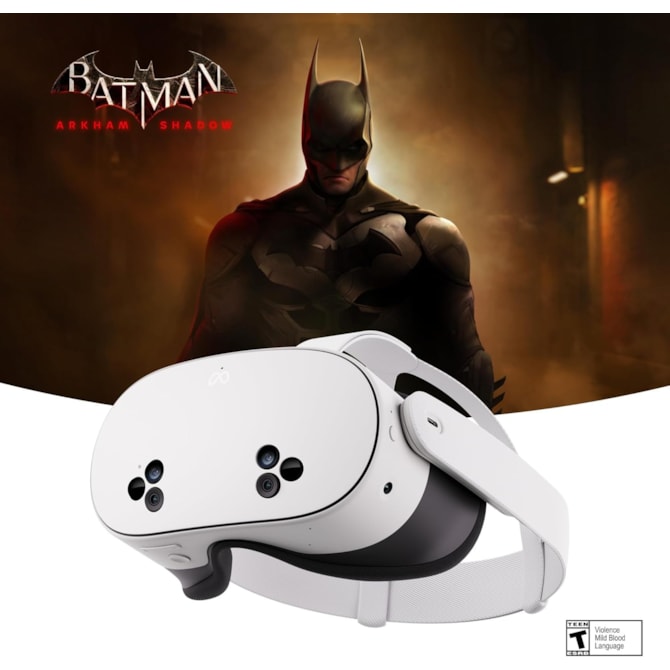 Óculos de Realidade Virtual Oculus Meta Quest 3S 128GB - Batman: Arkham Shadow-1509c89d-a6f0-4843-a805-7bab67fd10c8