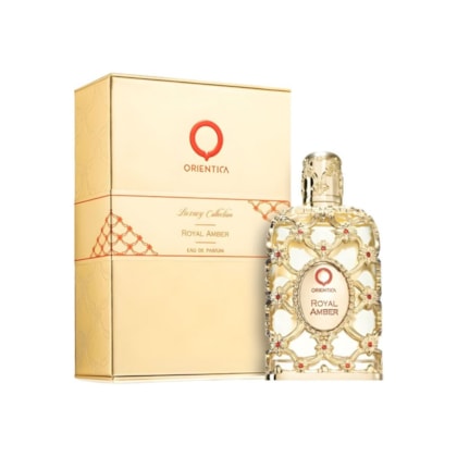 Orientica Perfume Royal Amber Eau de Parfum Unissex 150ml Família Âmbar Baunilha MKP005007001480 - Dourado