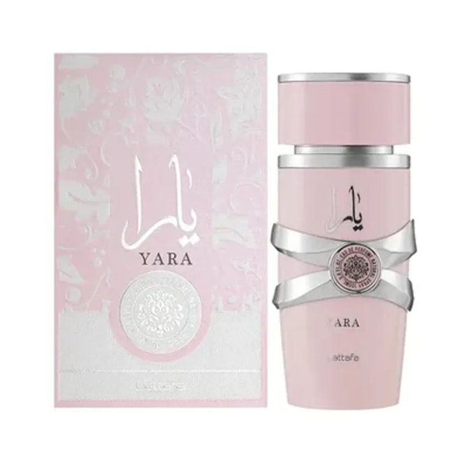 Perfume Árabe Lattafa Feminino Eau de Parfum 100ml Âmbar Baunilha Yara - Rosa-e4a86dc6-eeb2-4aef-a4e1-925afdaef21b