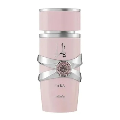 Perfume Árabe Lattafa Feminino Eau de Parfum 100ml Âmbar Baunilha Yara - Rosa